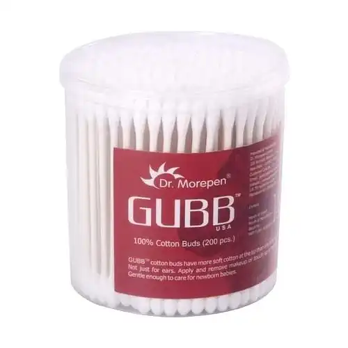 Gubb Cotton Buds 200 Pieces Ear Q-TIPS (200 Piecs)