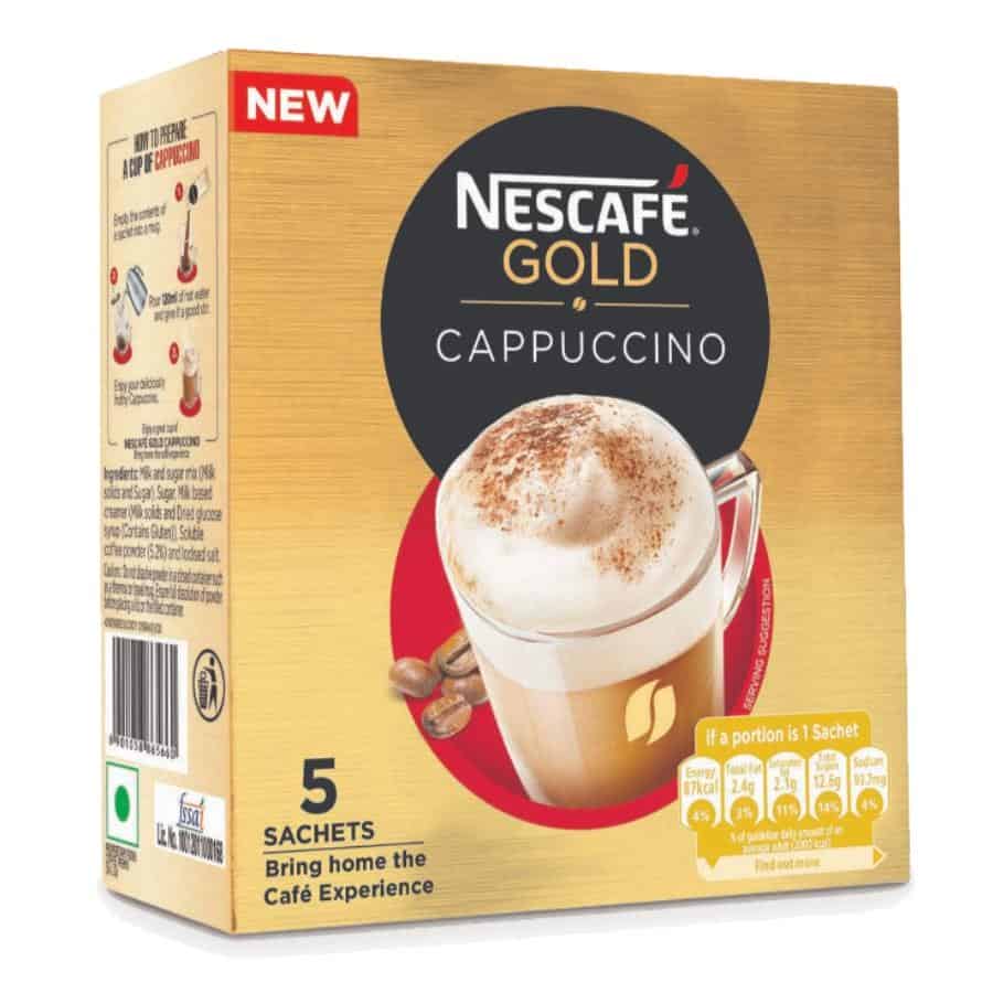Nescafe Gold Cappuccino - Cafe Experience (Pack of 5)
