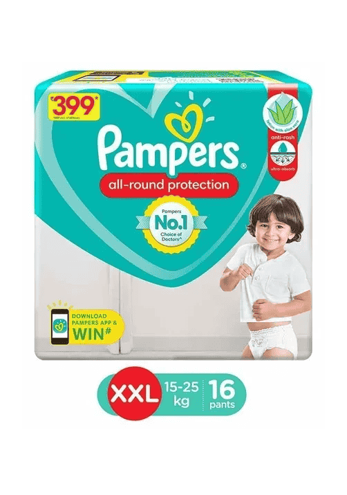 Pampers Pants, Double Extra Large (XXL) 16pc