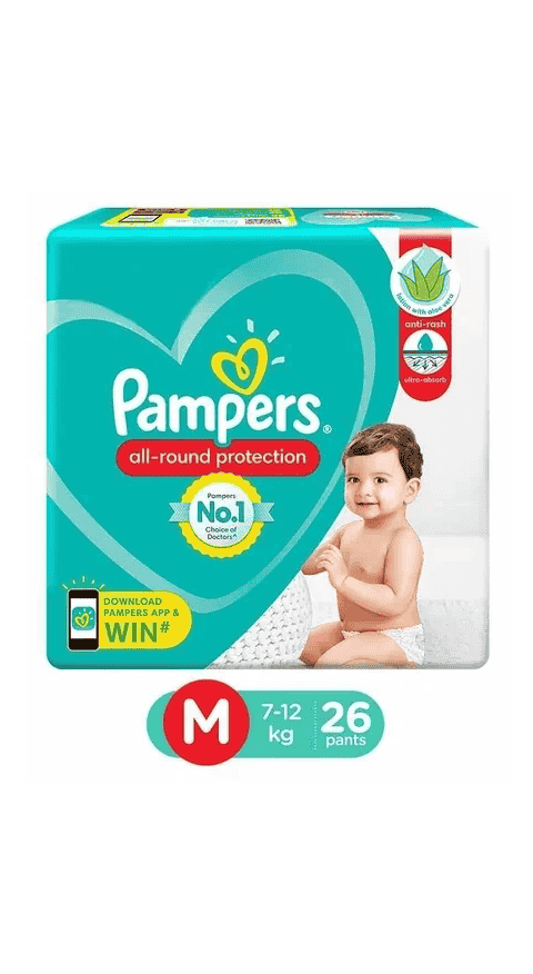 Pampers Pants Medium (M) 26pc