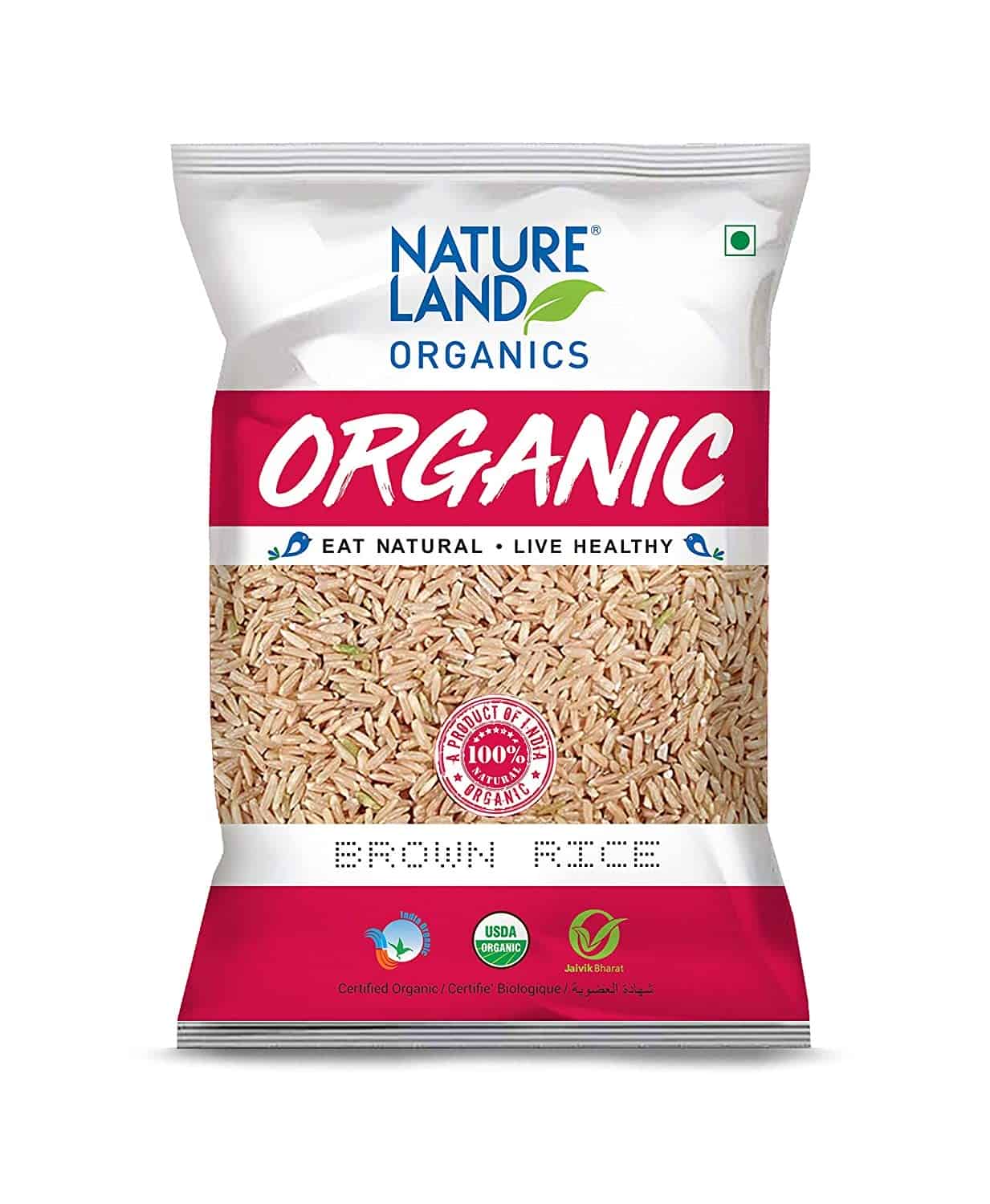 Natureland Organics Brown Rice Premium, 1kg