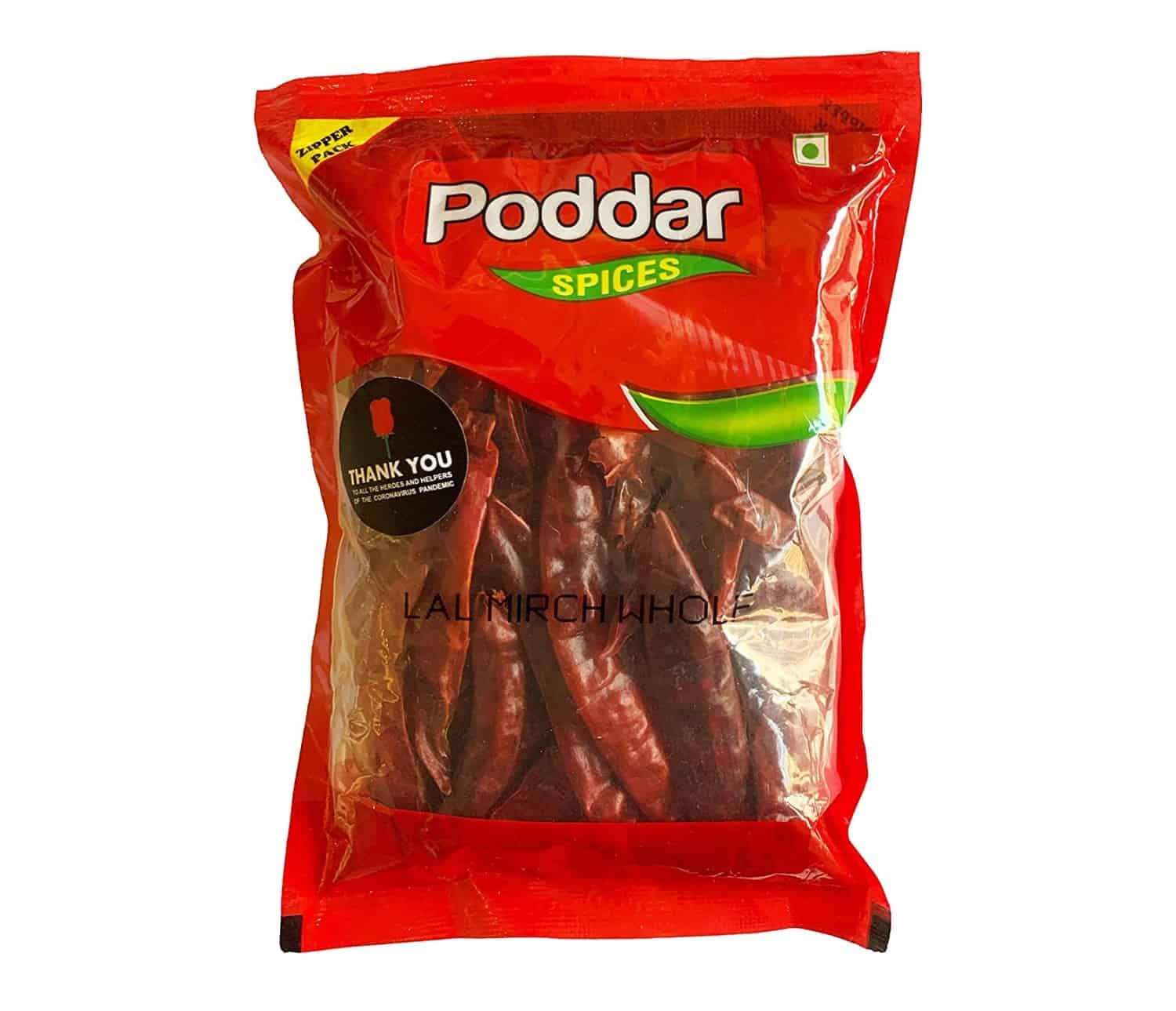 Poddar Spices Sabut Lal Mirch, 200g