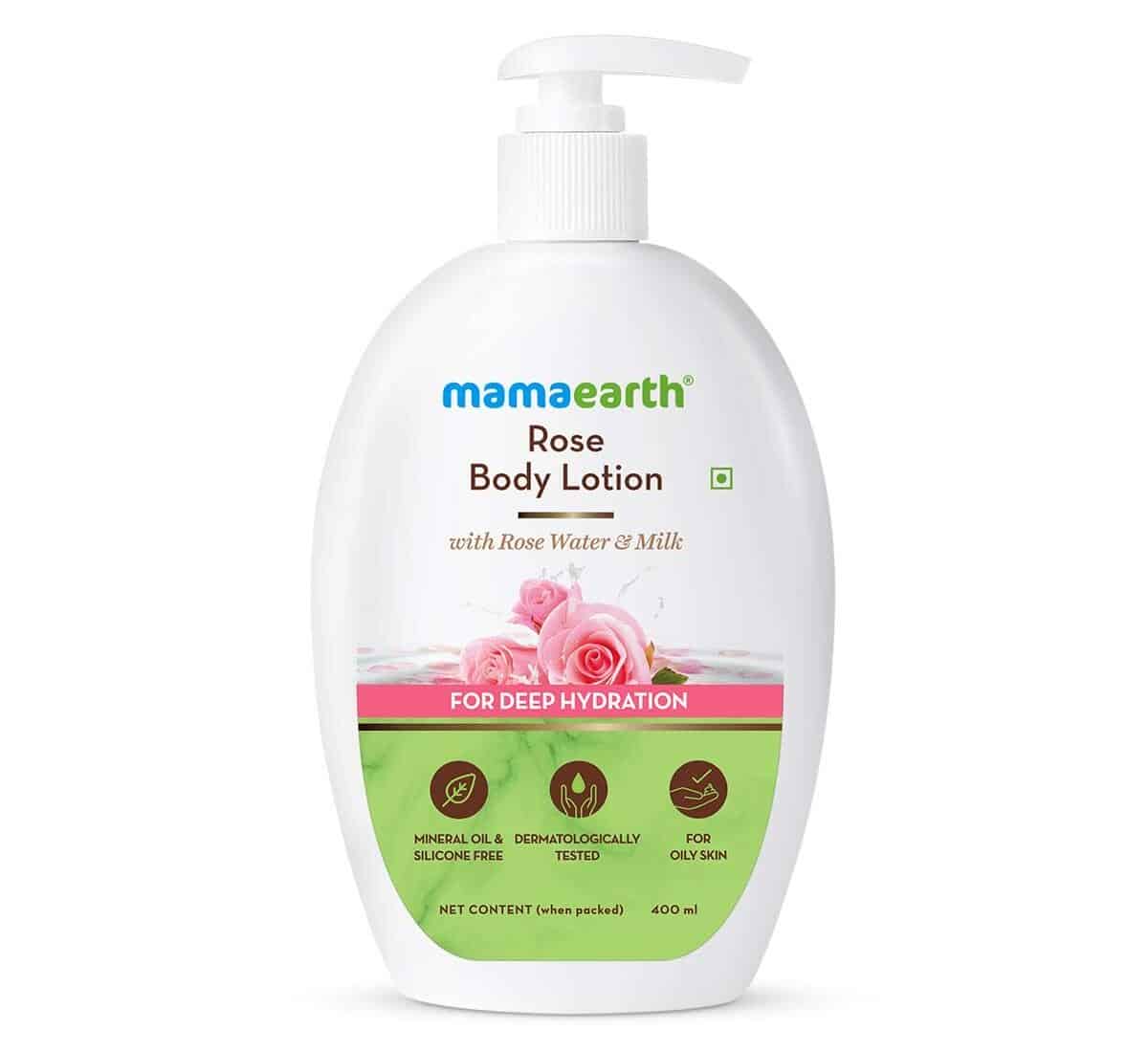 Mamaearth Rose Body Lotion for Deep Hydration, 400 ml