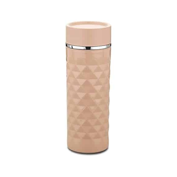 Asian Diamond Insulated Inner Steel Flask 500 ML Rose Beige