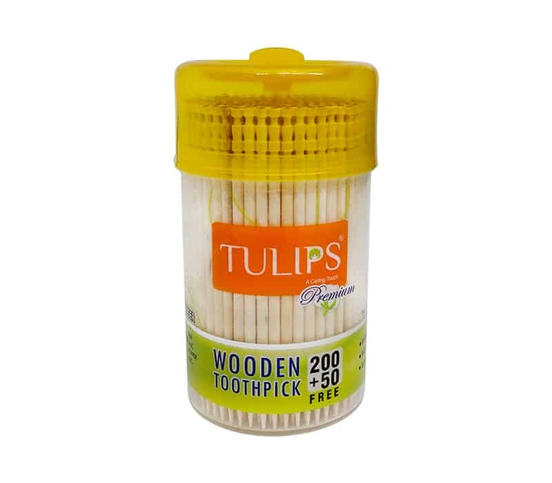 Tulip Premium Wooden Toothpicks 250 Pcs