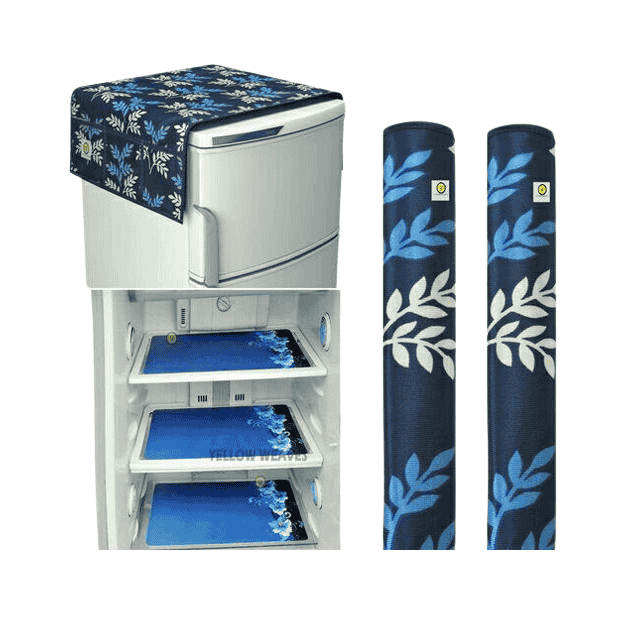 Home Stylish Appliance Covers & Fridge Mats Combo