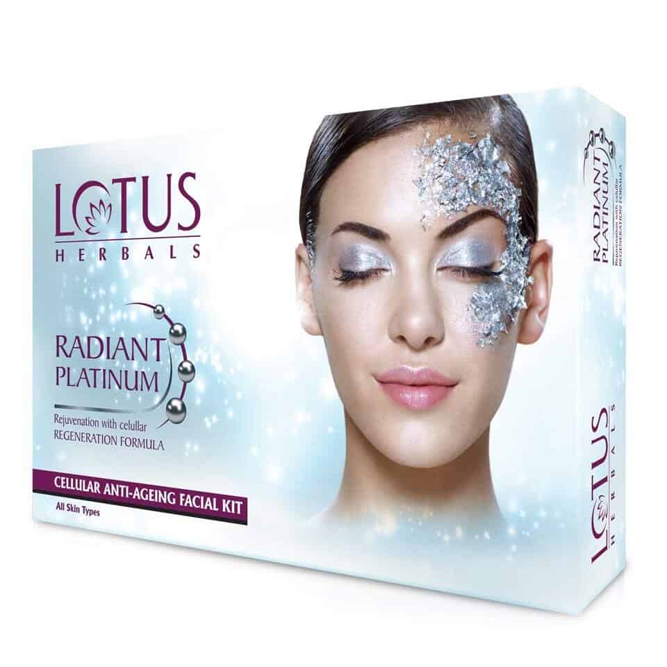 Lotus Herbals Radiant Platinum Facial Kit, 37g