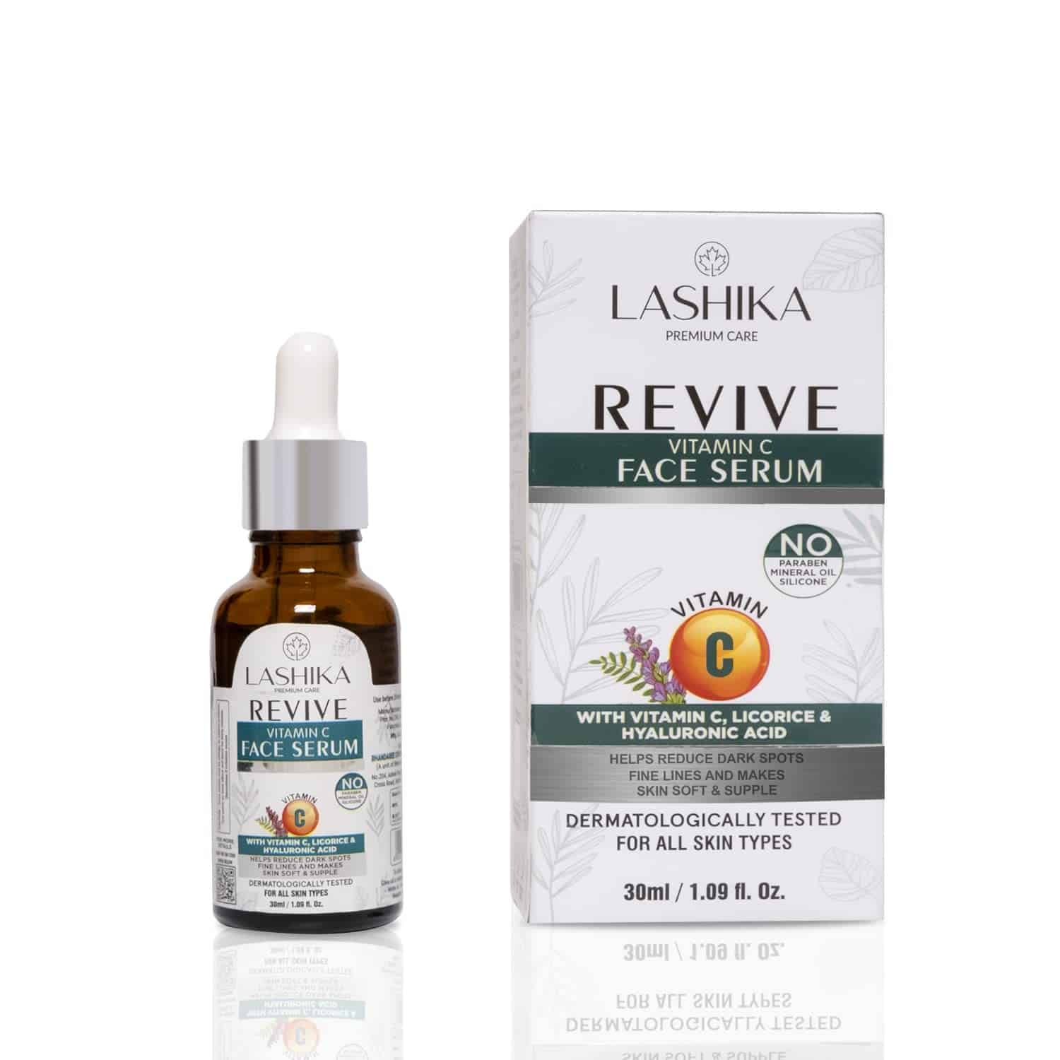 Lashika Vitamin C Face Serum Hyaluronic For Oil Controlling Blemishes & anti acne