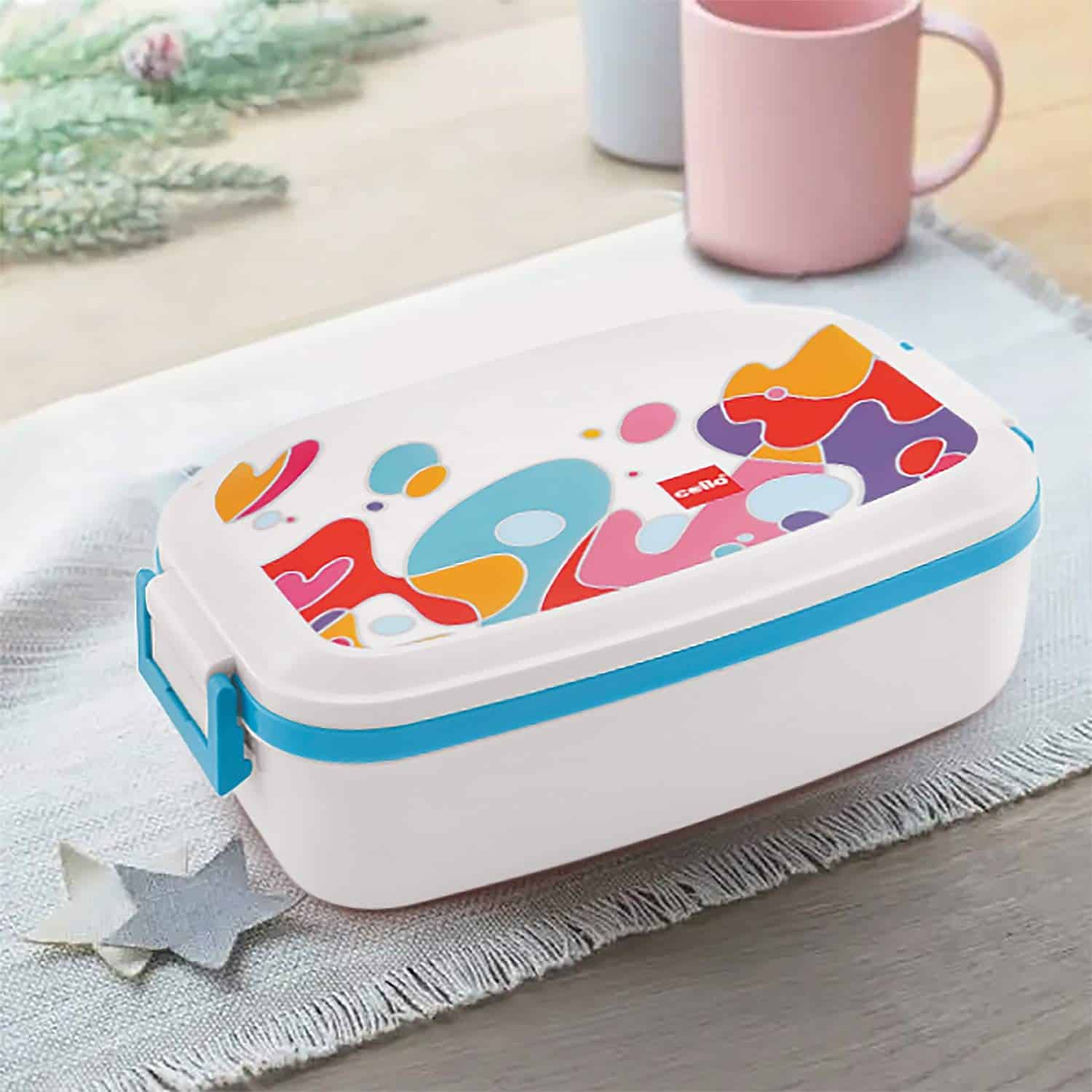 Cello Doppler Plus Insulated Stainless Steel Lunch Box- White