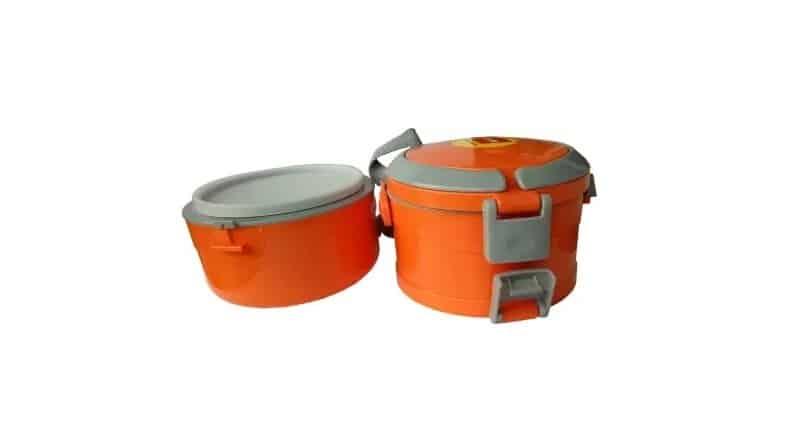 Cello Merit 2 Orange 2 Containers Lunch Box  (500 ml, Thermoware)