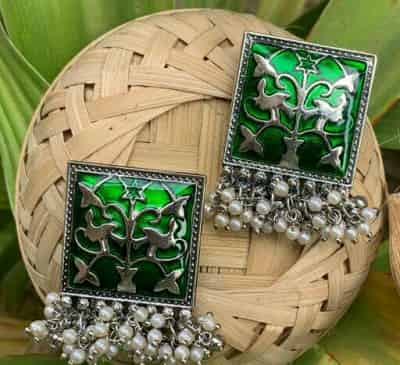 Allure Graceful Brass Earrings