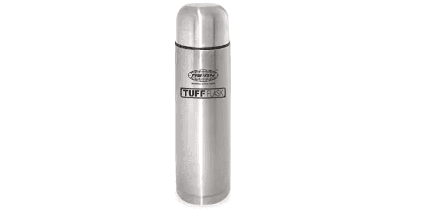 Asian Bullet Tuff Flask 750 ml Flask  (Pack of 1, Silver, Steel)