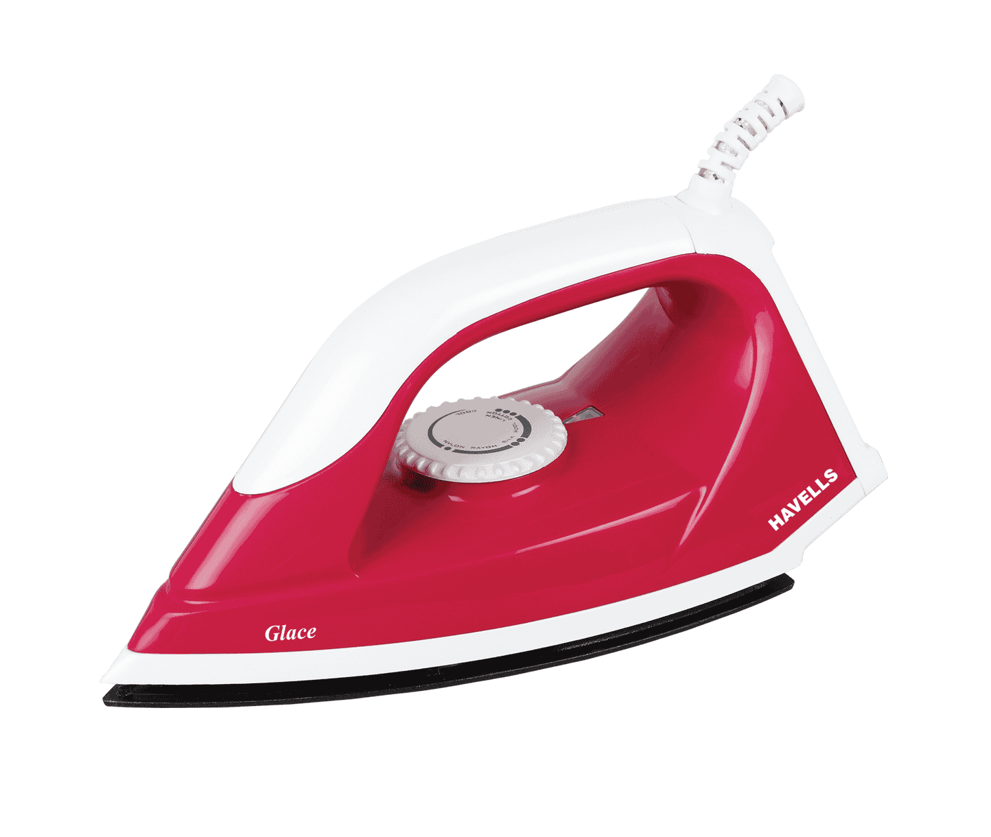 Havells Glace Ruby 750 W Dry Iron curby Red