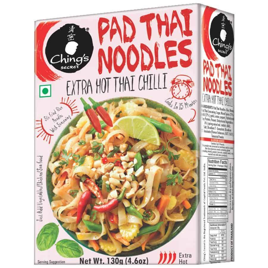 Ching's Secret Extra Hot Chilli Pad Thai Noodles, 130g