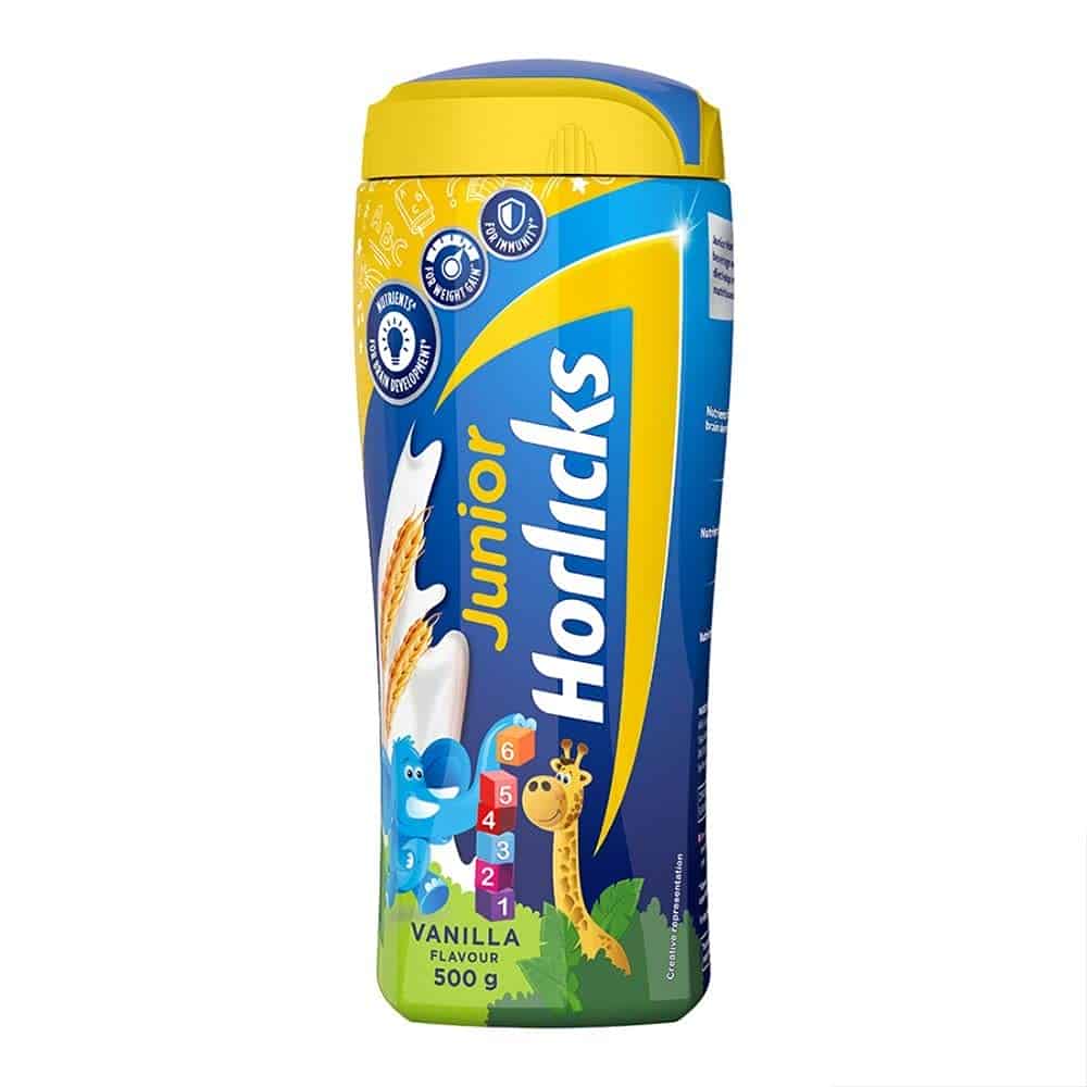 Horlicks Junior Health & Nutrition Drink for Toddlers & Young Kids, 500g