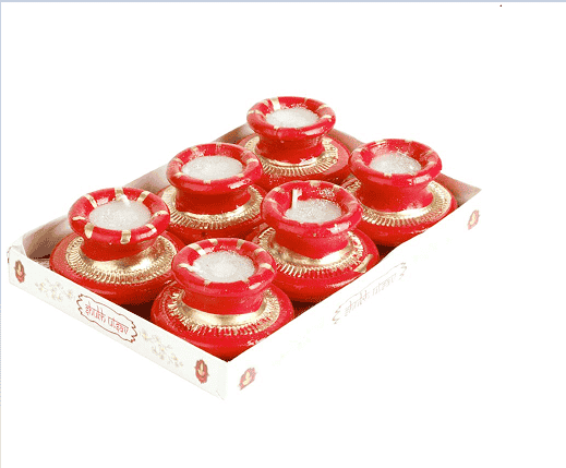 Clay Handmade Handi/Matka Shaped Tealight Candle Holder for Home Decor Diwali Gift