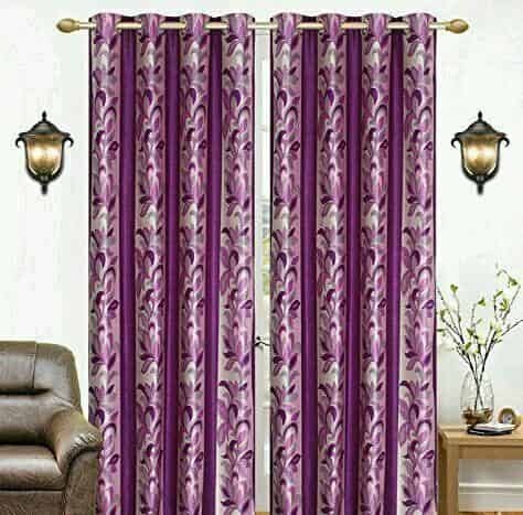 Stylish Polyester Long Door Curtains