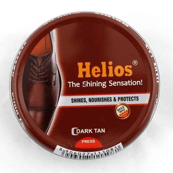 Helios Dark Tan Shoe Polish, 40g