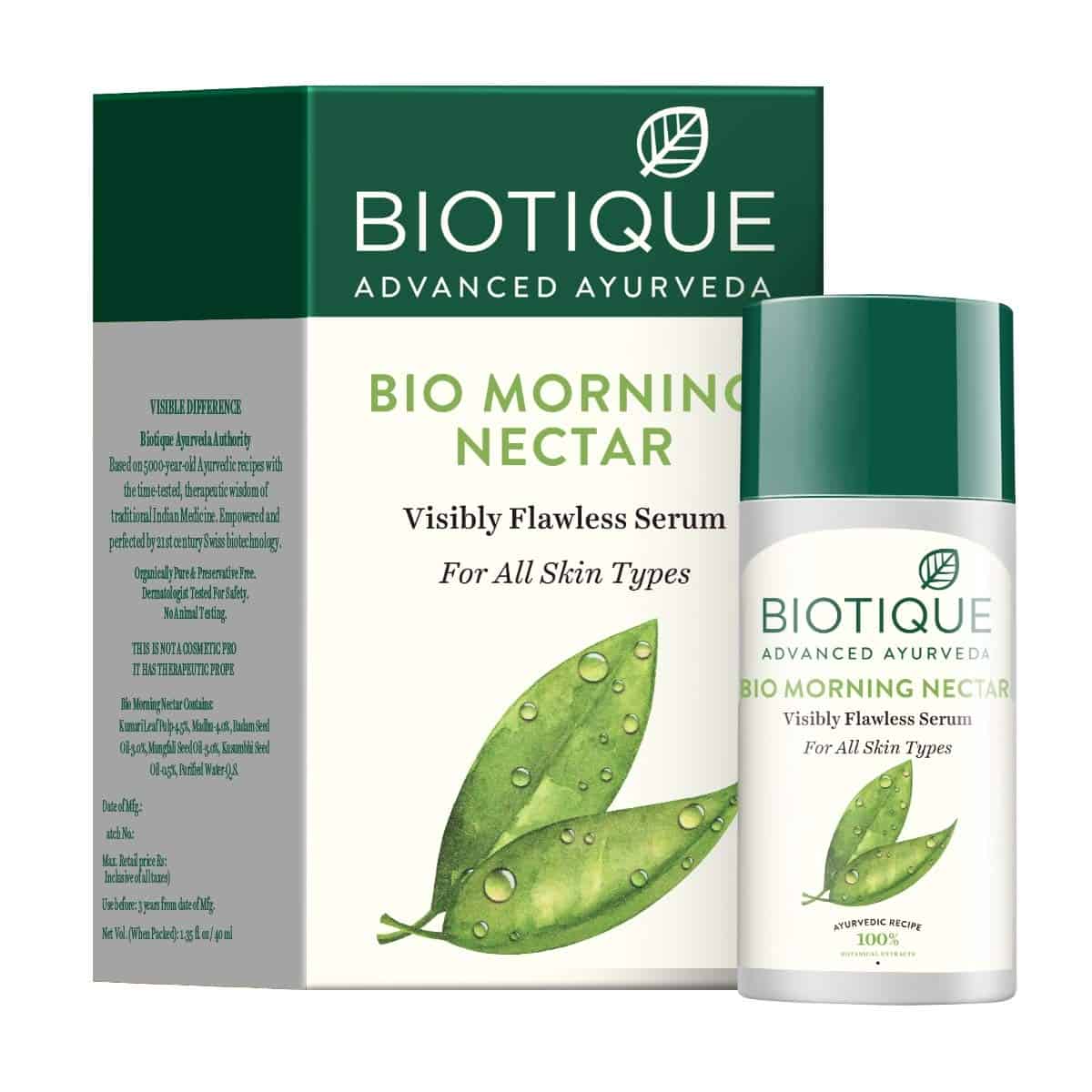 Biotique Bio Morning Nectar Visibly Flawless Serum, 40ml