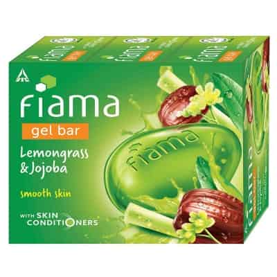 Fiama Gel Bar, Lemongrass and Jojoba for smooth skin, with skin conditioners, 125g