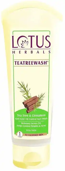 LOTUS Herbals tea tree and  cinnamon face wash