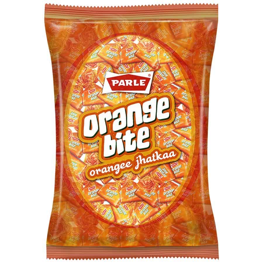Parle Orange Bite Jhatkaa Candy Pouch, 289g