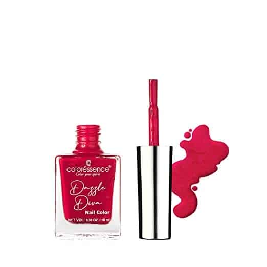 Coloressence Dazzle Diva Glitter Metallic Nail Paint -Aquamarine Color, 10Ml