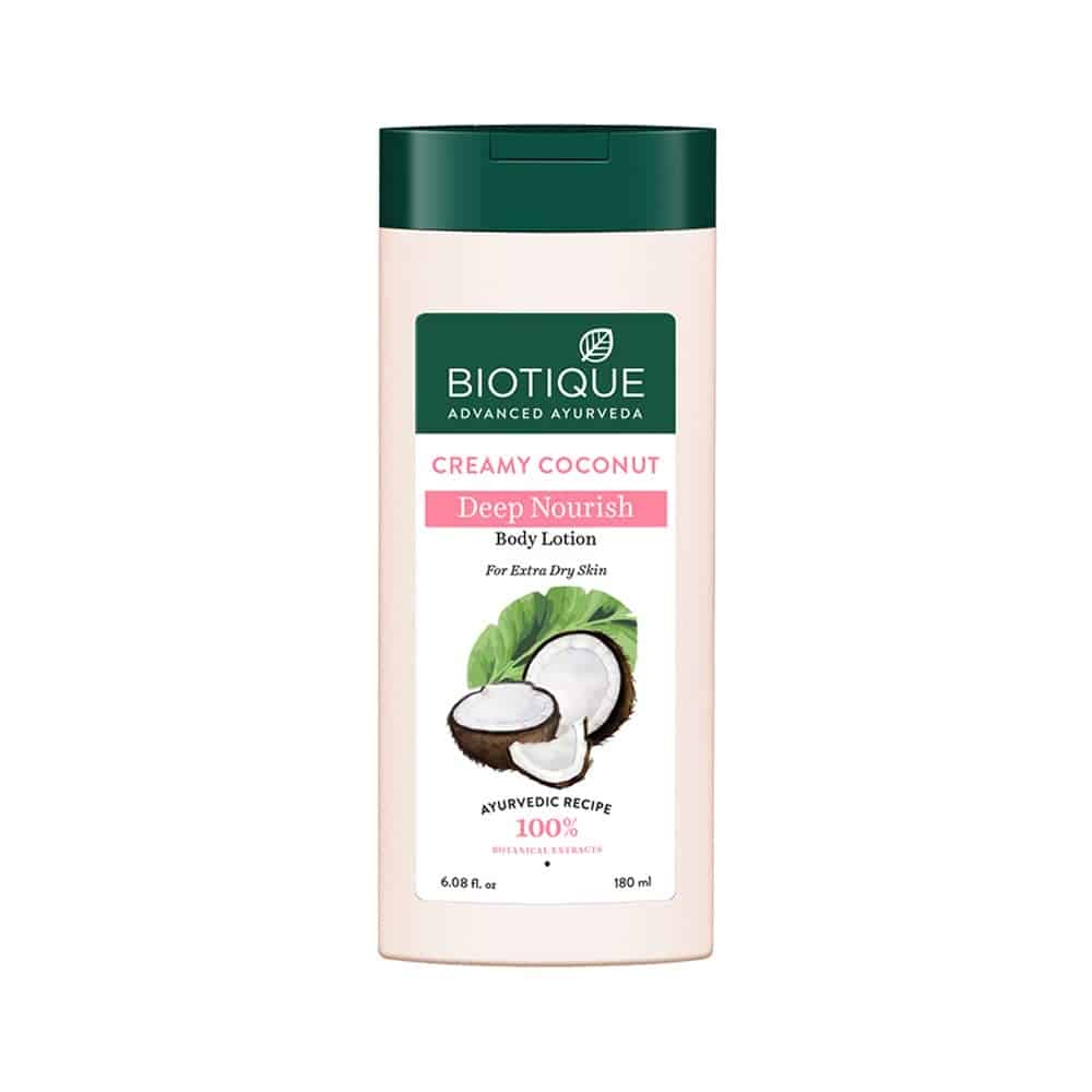 Biotique Creamy Coconut Deep Nourish Body lotion, 180ml