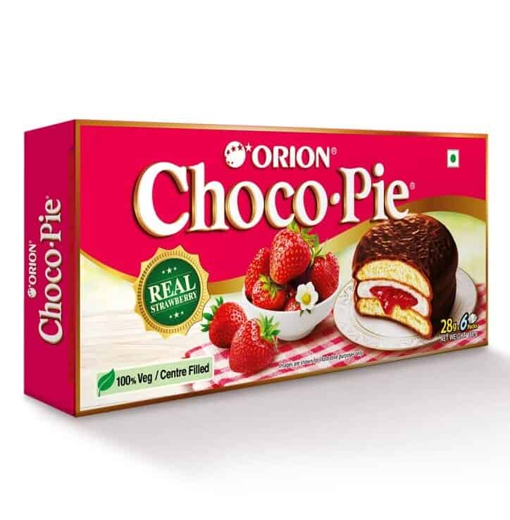 Orion Strawberry Choco Pie (6 pies), 168g