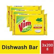Vim Dishwash Anti Smell Bar Pudina 200g (Pack of 3)