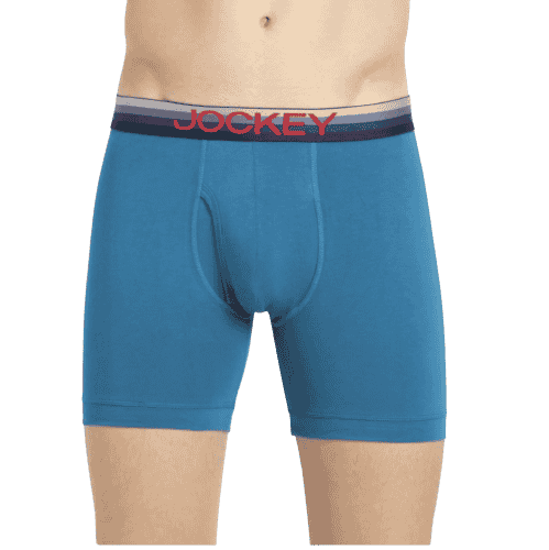Jockey Boxer Briefs with Front Fly & Multicolor Waistband - Celestial, Style #ZN03
