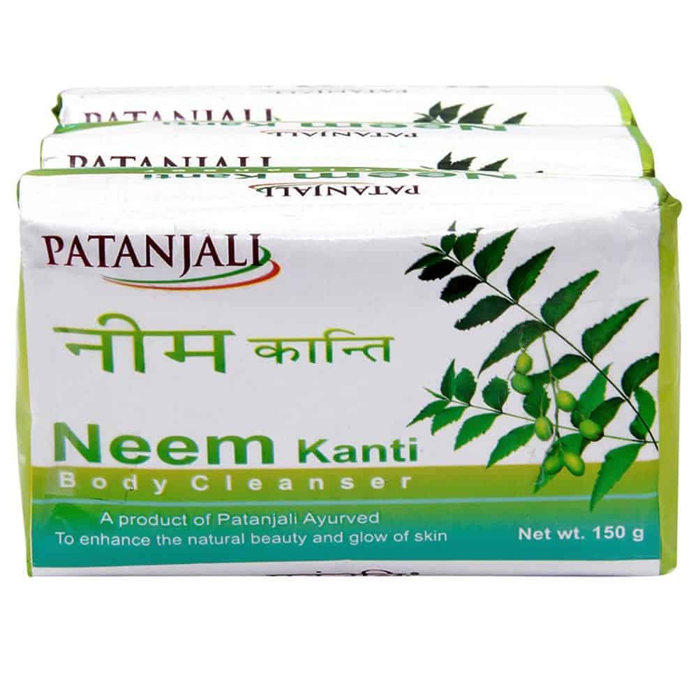 Patanjali Neem Kanti Body Cleanser Soap 150g (pack of 3)