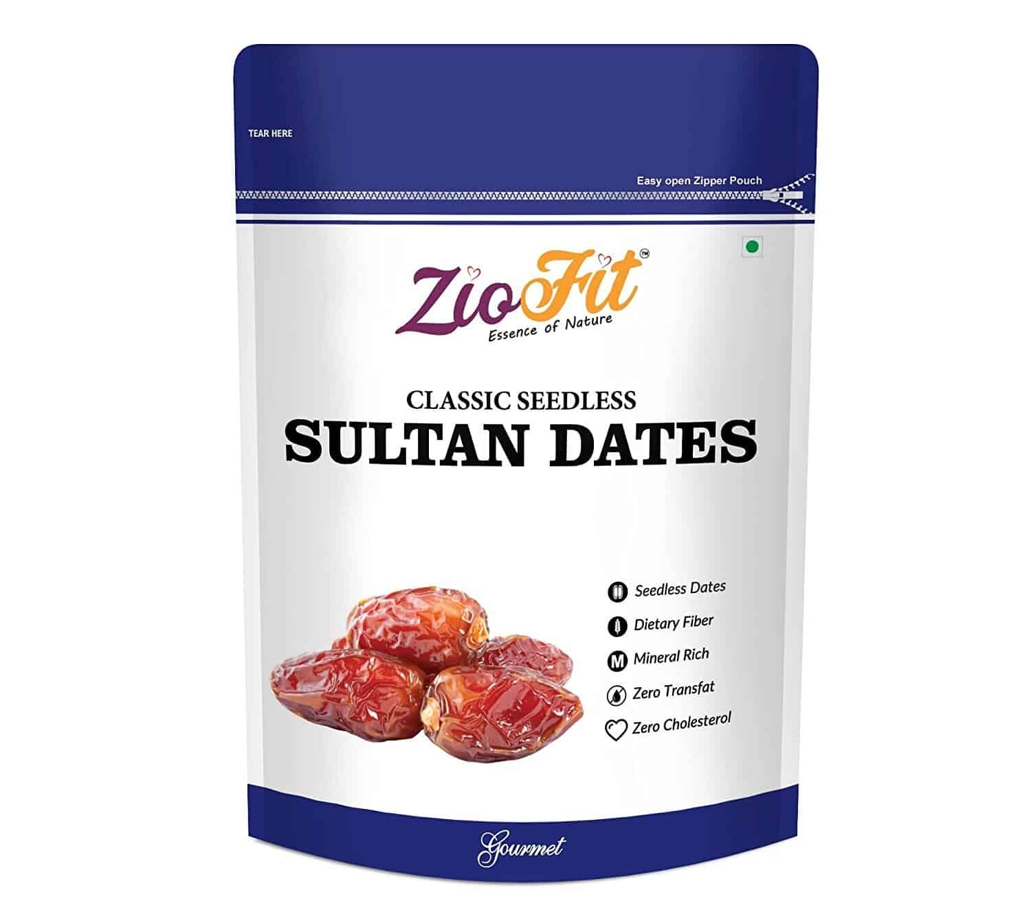 Ziofit Classic Seedless Sultan Dates, 250g (Buy 1 Get 1 Free)