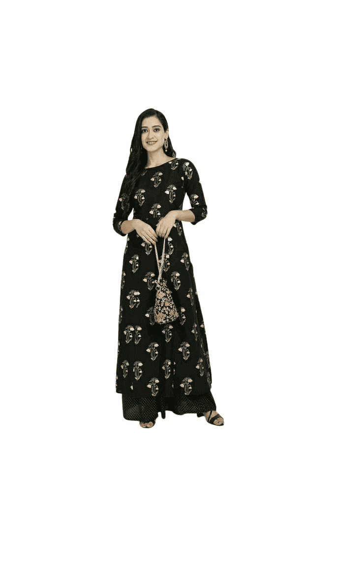 Stylish Rayon Printed Women's Kurta Sets