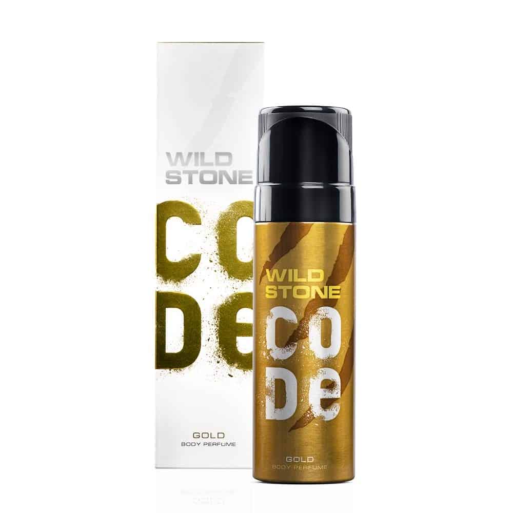 Wild Stone Code Gold Body Perfume Spray for Men, 120ml