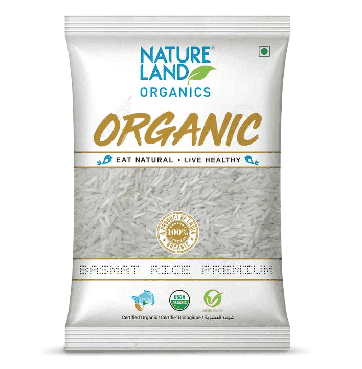 Natureland Organics Basmati Rice Premium, 1kg