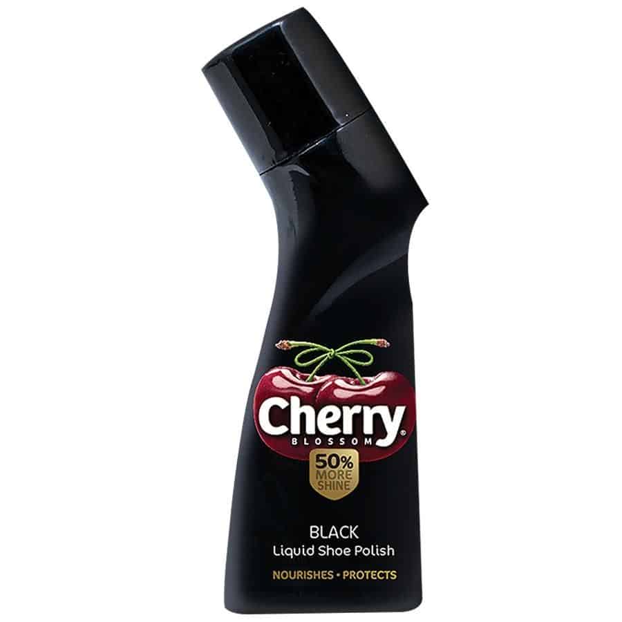 Cherry Blossom Liquid Shoe Polish - Black