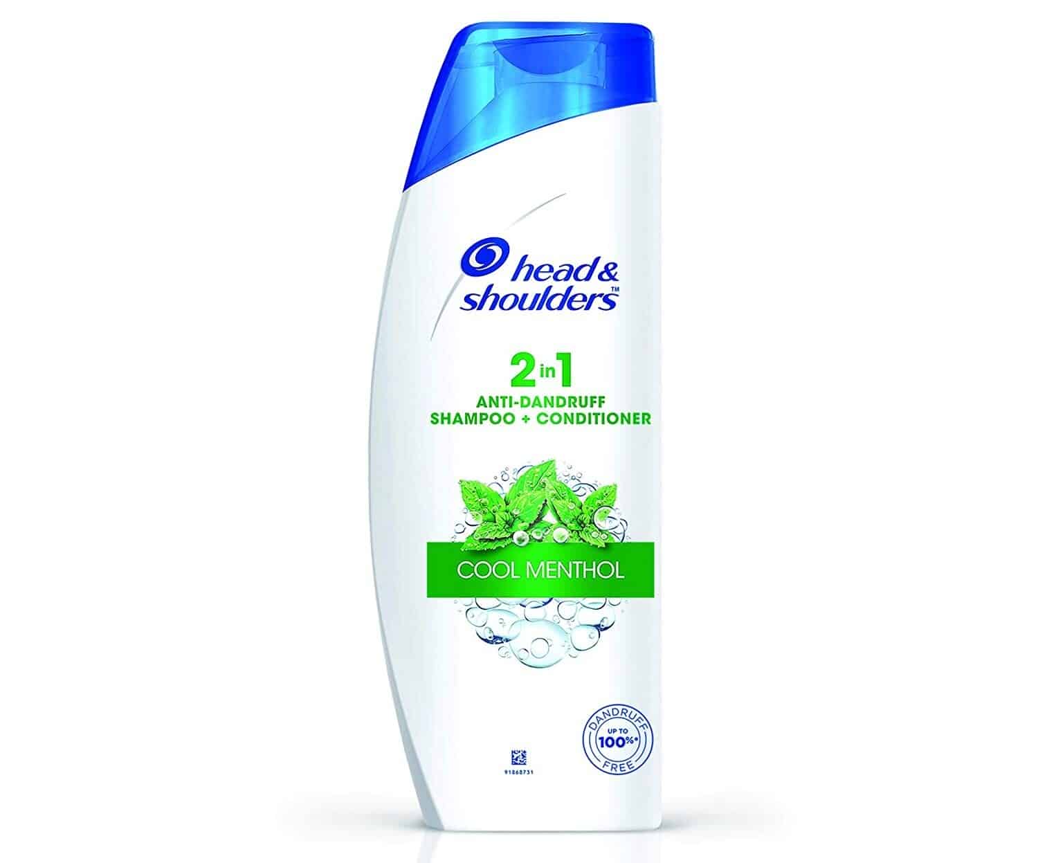 Head & Shoulders 2 in 1 Cool Menthol Anti Dandruff Shampoo + Conditioner, 340ml