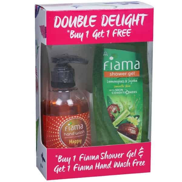 Fiama Double Delight Lemongrass & Jojoba Smooth Skin Shower Gel (Free Fiama Handwash 150 ml) 250 ml