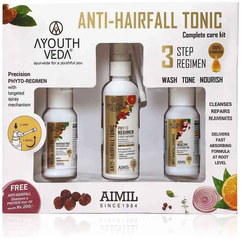 Ayouthveda Anti-Hairfall Tonic Complete Care Kit