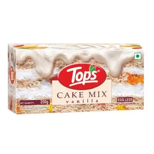 Tops Cake Mix  Vanilla 100% Vegetarian 225 g Carton