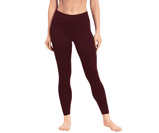 Jockey Snug Fit Solid Color Leggings without Pocket & Elasticated Waistband - Wine Tasting, Style #MW20
