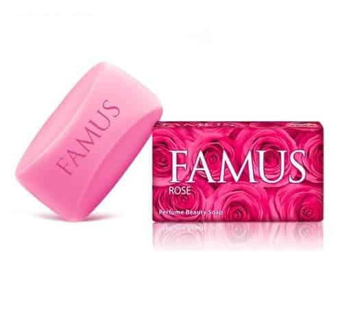 Fena Famus Rose Perfume Beauty Soap, 5x100g (Pack of 5)