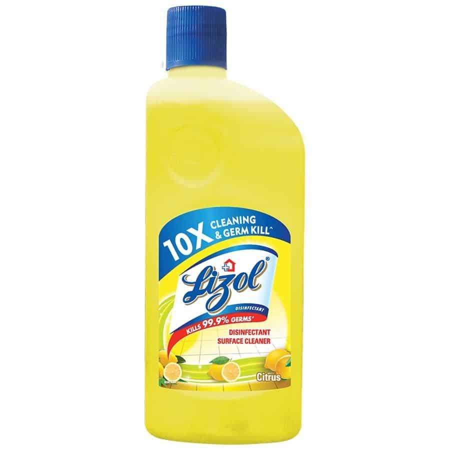 Lizol Disinfectant Citrus Surface & Floor Liquid Cleaner, 500ml
