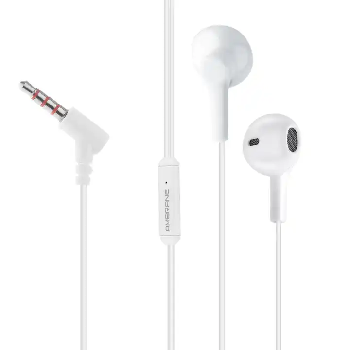 Ambrane EP-21 Wired Headset (White)