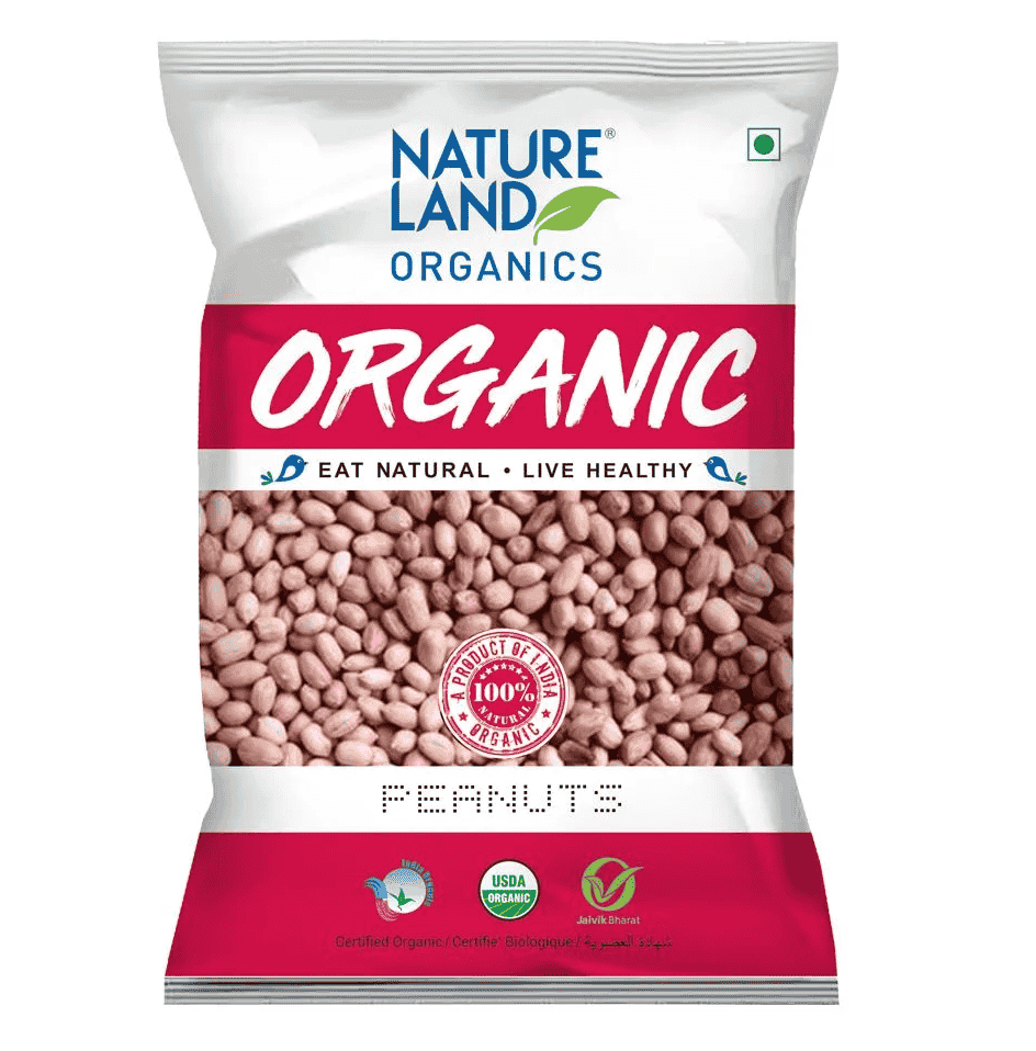 Natureland Organics Peanuts, 500g