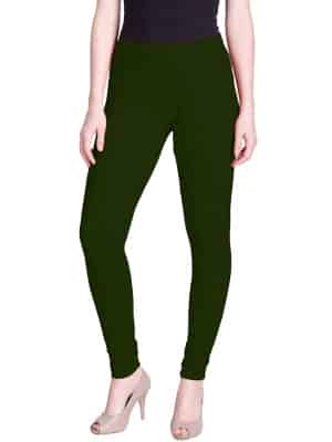 Lux Lyra Women's Leggings Silk_06_Bottle Green_Free Size