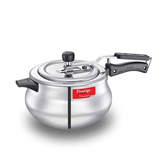 Prestige Nakshatra Plus Svachh Aluminium Inner Lid Pressure Handi (Silver),10734
