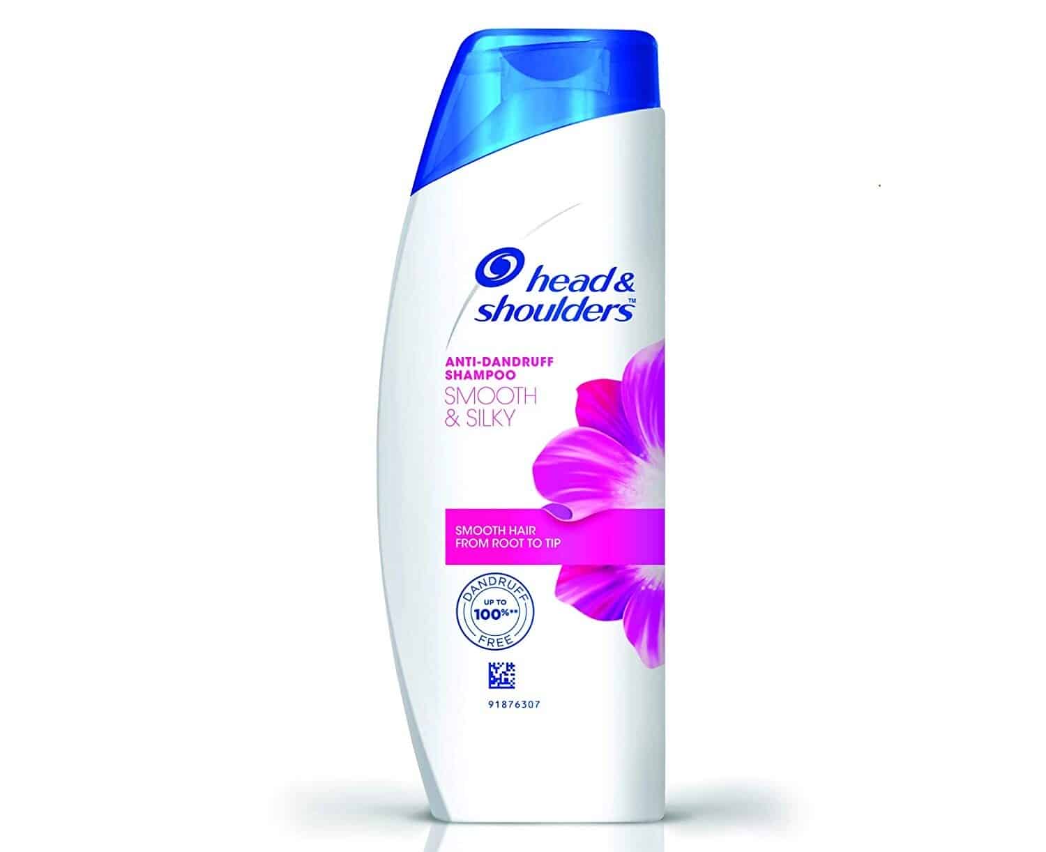 Head & shoulders Smooth & Silky Anti-Dandruff Shampoo - Smooth Hair from Root to Tip