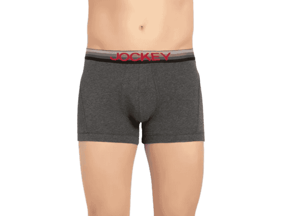 Jockey Modern Solid Trunks for Men with Double layer Contoured Pouch - Charcoal Melange, Style #US20